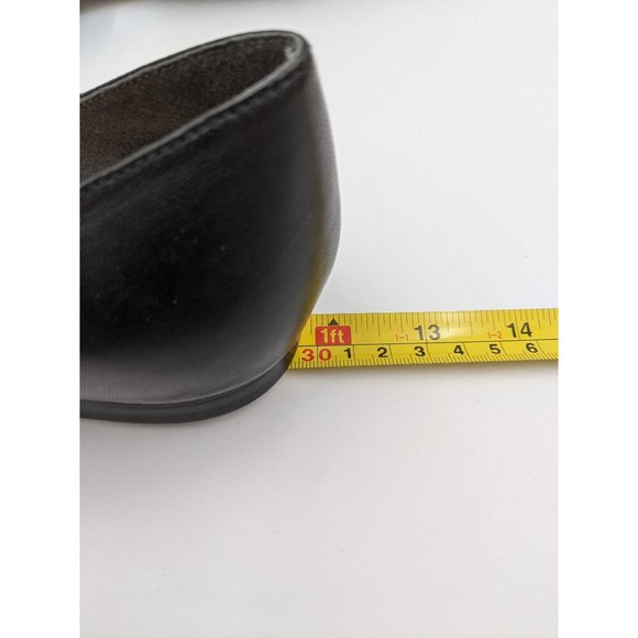 Via Spiga women's Allese black‎ leather square toe d'Orsay loafers flats - Picture 11 of 11